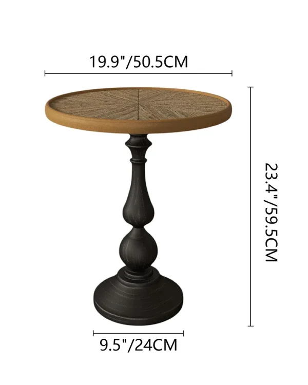 Wooden Round End Tables 6
