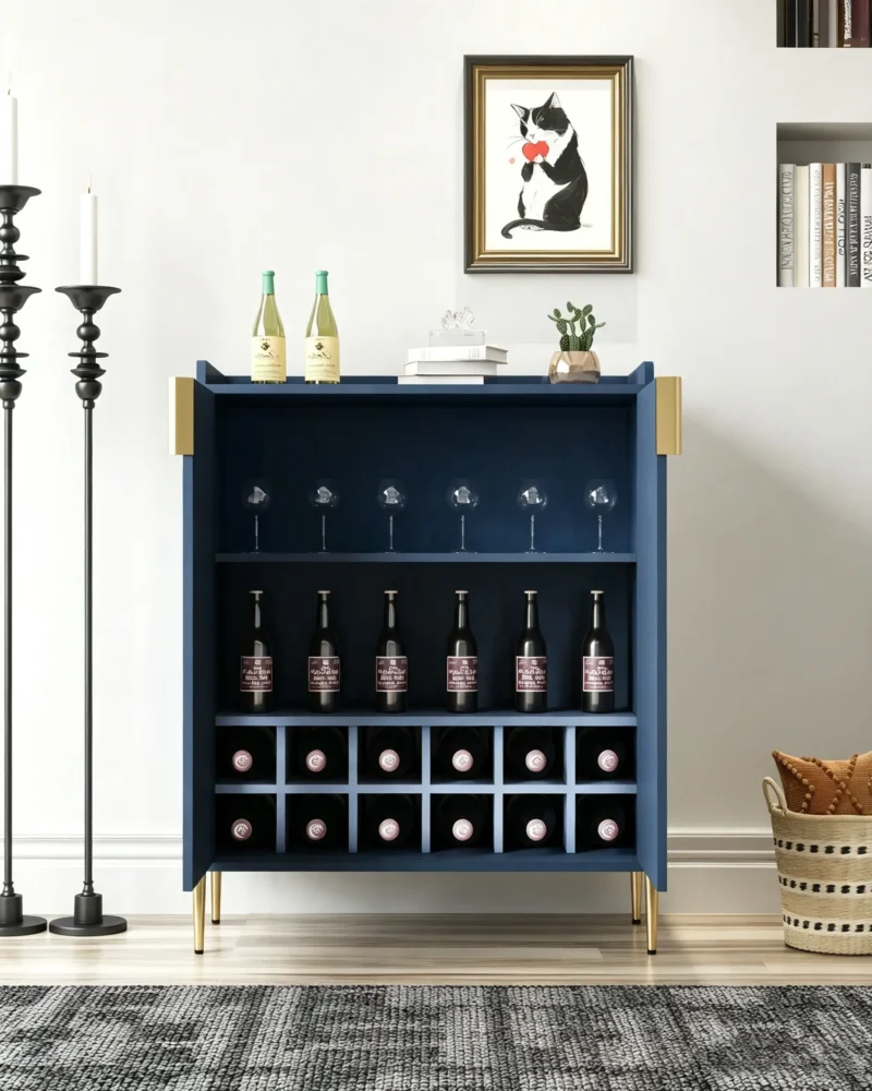 Modern Sideboard Buffet Cabinet with Storage - Image 2