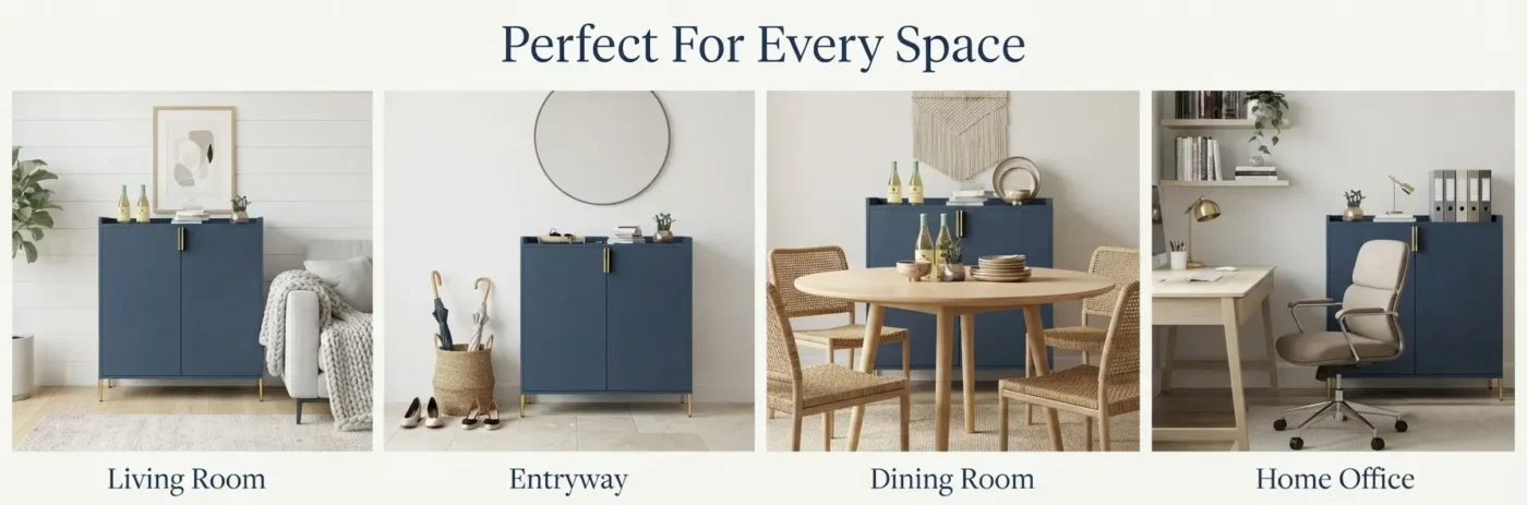 2 Doors Dining Storage Cabinet with Soft closing Hinge 2 1400x463 1