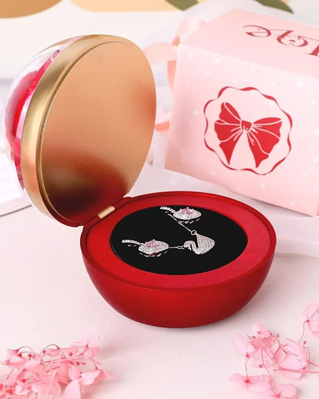 Delicate Rose Rings Box 10