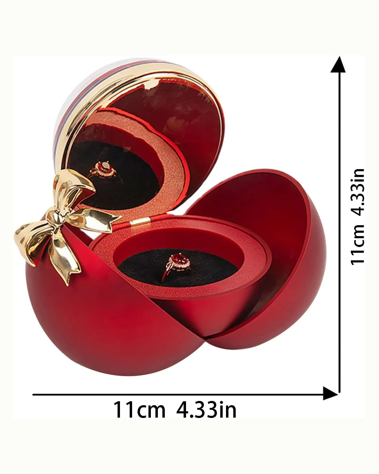 Delicate Rose Rings Box Jewelry Holder Gift for Engagements - Image 7