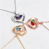 Engraved Name Birthstone Necklace