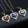 Engraved Name Birthstone Necklace 2