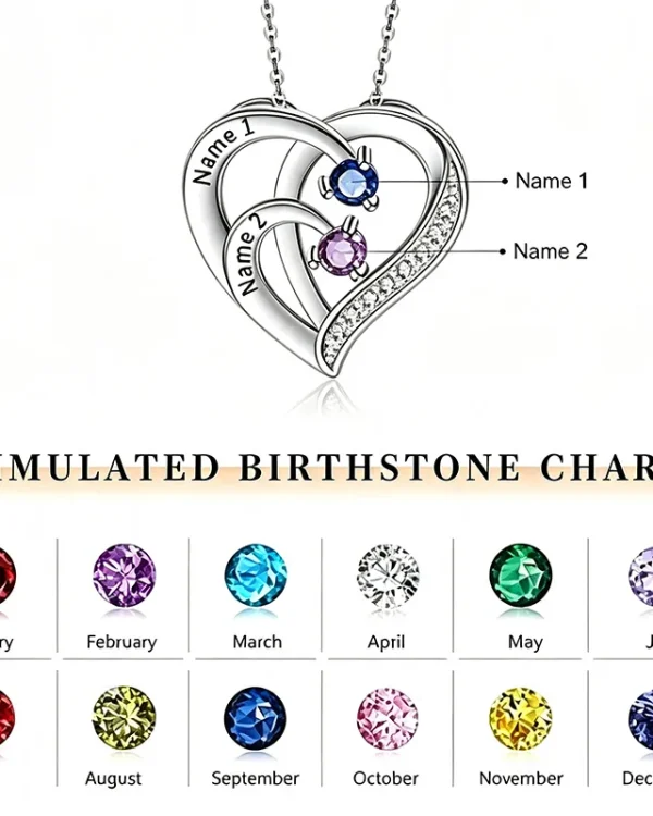 Family Birthstone Necklace Jewelry 10