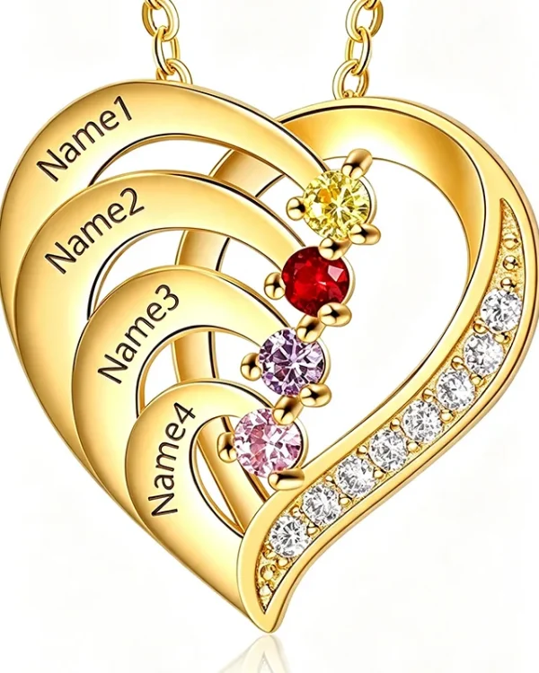 Family Birthstone Necklace Jewelry 11