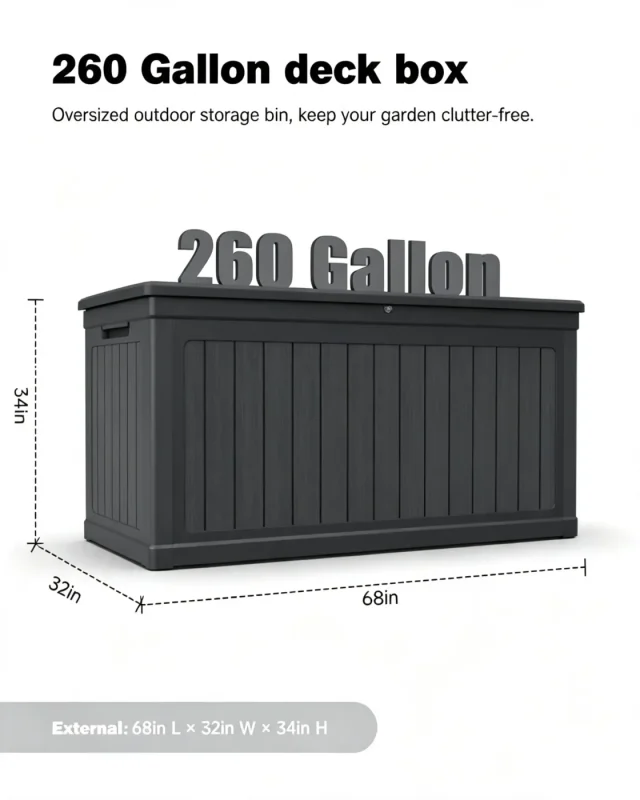 Outdoor Resin Storage Box 10