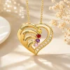 Personalized Family Birthstone Necklace Jewelry
