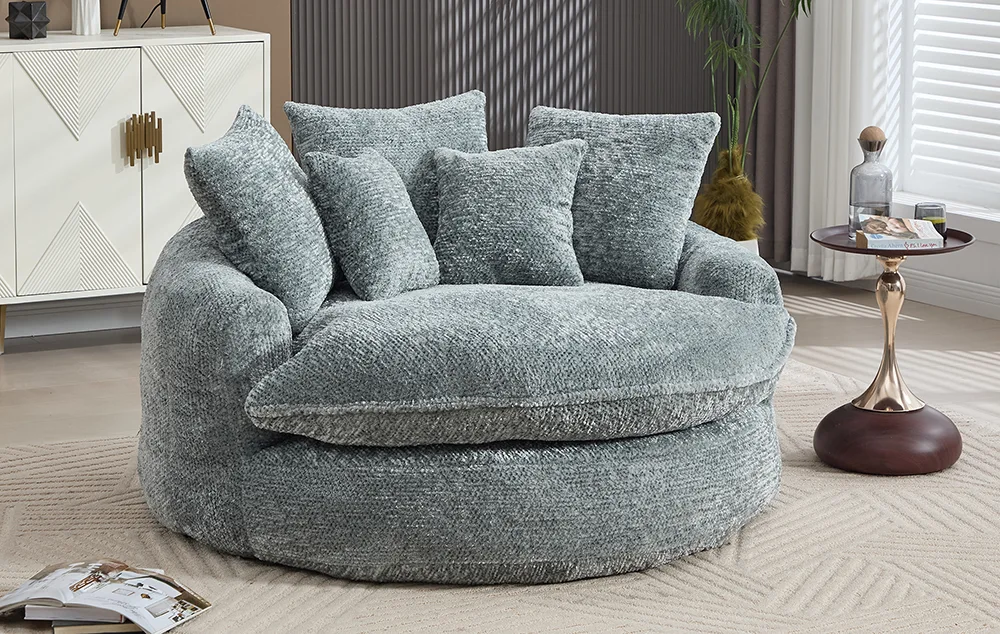 Round Boneless Lounge Couch 10
