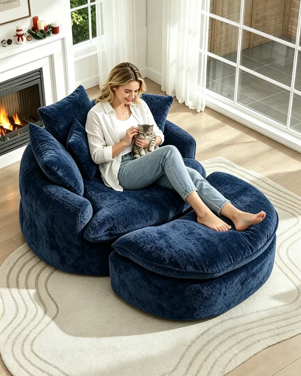 Round Boneless Lounge Couch 11 1