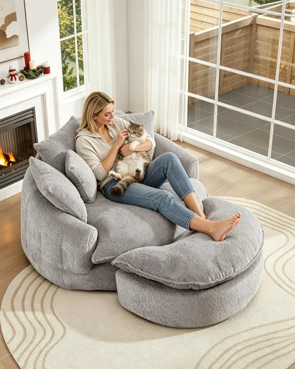Round Boneless Lounge Couch 13 1