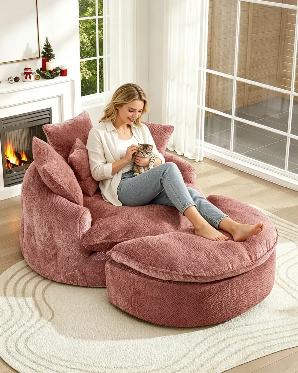 Round Boneless Lounge Couch 14 1