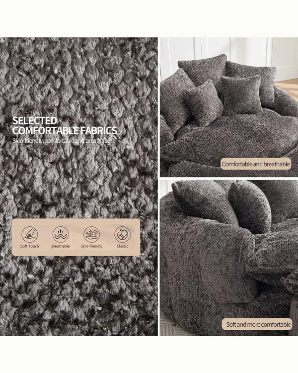 Round Boneless Lounge Couch 3