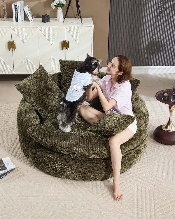 Round Boneless Lounge Couch 4 1