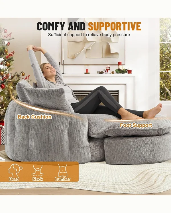 Round Boneless Lounge Couch 4