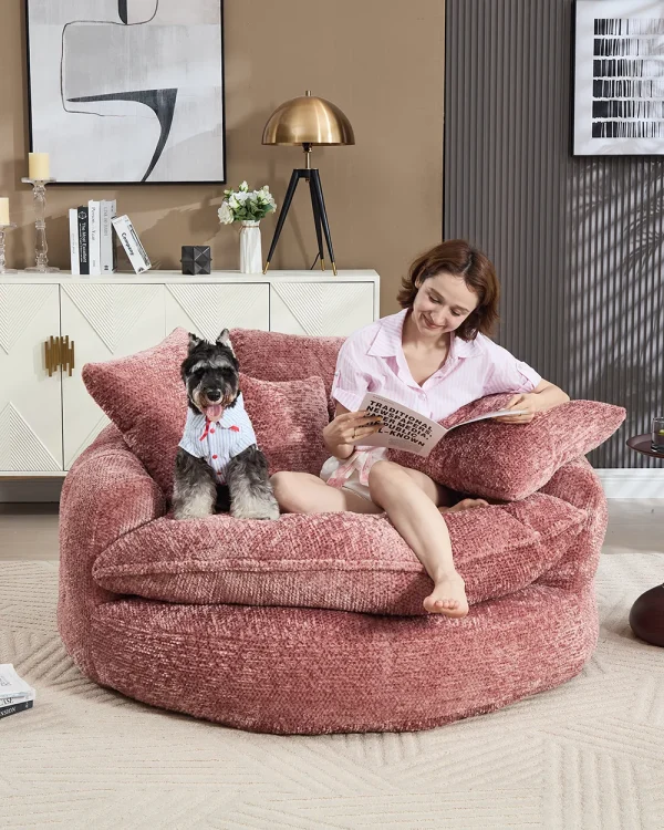 Round Boneless Lounge Couch 5 1