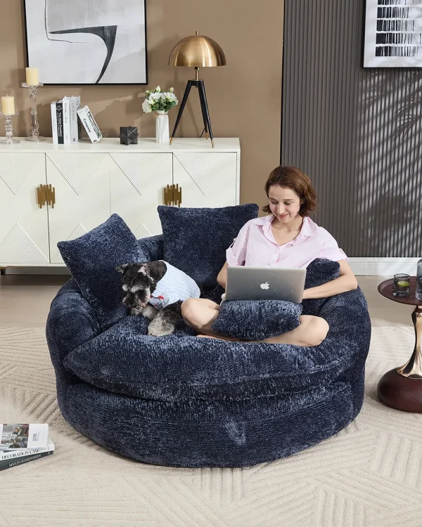 Round Boneless Lounge Couch 6 1