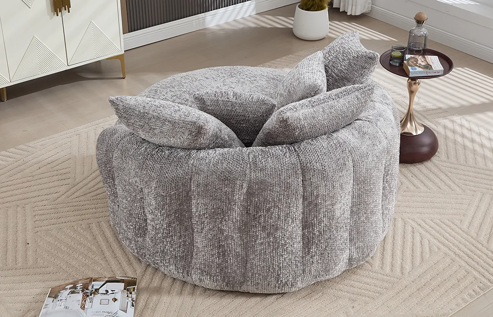 Round Boneless Lounge Couch 9